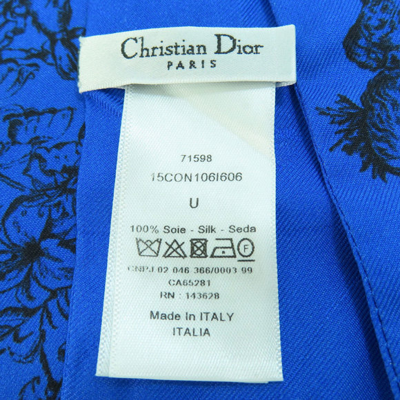 CHRISTIAN DIOR Scarf Muffler Silk Women's - Picture 5 of 10